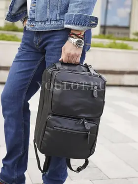 Сумка-рюкзак Briefcase 432, трансформер из натуральной кожи