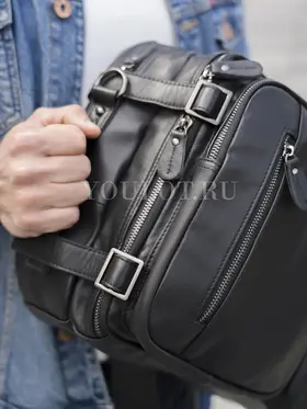 Сумка-рюкзак Briefcase 432, трансформер из натуральной кожи