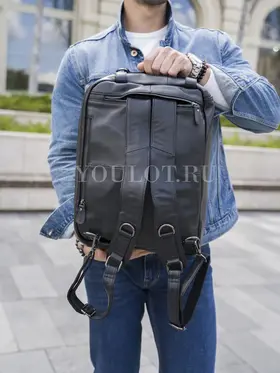 Сумка-рюкзак Briefcase 432, трансформер из натуральной кожи