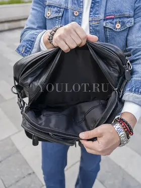 Сумка-рюкзак Briefcase 432, трансформер из натуральной кожи