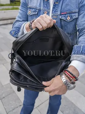 Сумка-рюкзак Briefcase 432, трансформер из натуральной кожи