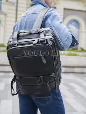 Сумка-рюкзак Briefcase 432, трансформер из натуральной кожи