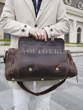 Сумка дорожная из натуральной кожи с отделом для обуви Briefcase 52