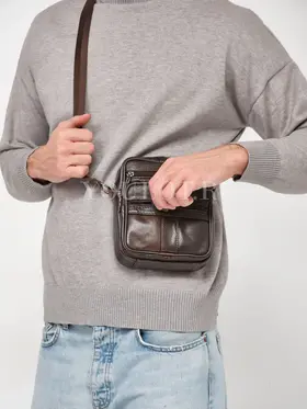 Сумка мужская через плечо, барсетка кожаная Briefcase 6108