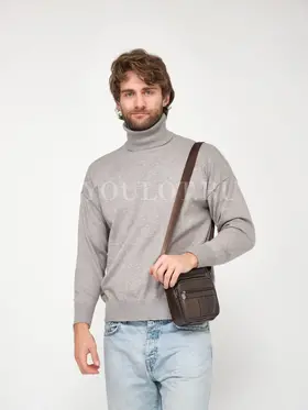 Сумка мужская через плечо, барсетка кожаная Briefcase 6108