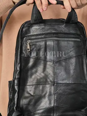 Рюкзак мужской кожаный для ноутбука 15" и документов A4