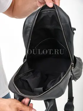 Рюкзак мужской кожаный для ноутбука 15" и документов A4