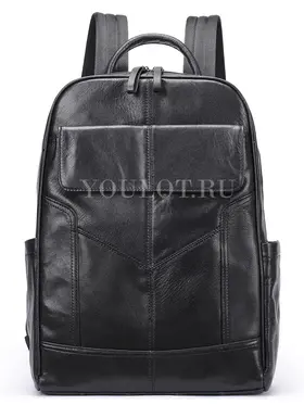 Рюкзак мужской кожаный для ноутбука 15" и документов A4