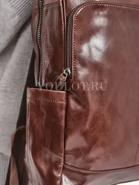 Мужской рюкзак кожаный для ноутбука 15" и документов A4