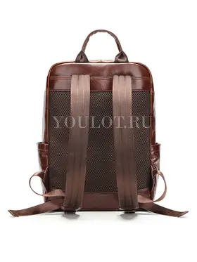 Мужской рюкзак кожаный для ноутбука 15" и документов A4