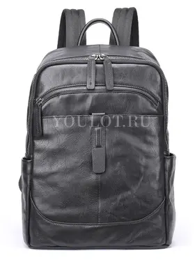 Рюкзак мужской кожаный для ноутбука 15" и документов A4