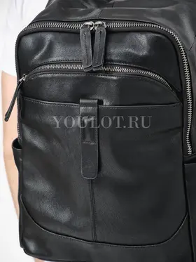 Рюкзак мужской кожаный для ноутбука 15" и документов A4