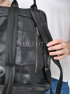 Рюкзак мужской кожаный для ноутбука 15" и документов A4