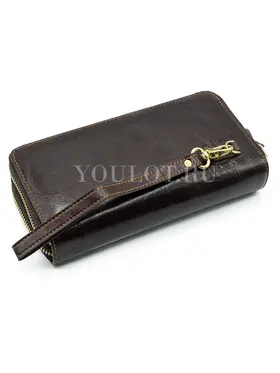 Клатч мужской кожаный Briefcase 9315 с двумя молниями