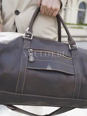 Сумка дорожная Briefcase 9801-55 из натуральной кожи с отделением для обуви