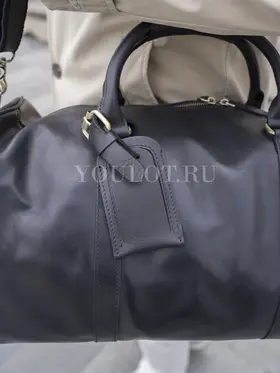 Сумка дорожная из натуральной кожи с отделением для обуви Briefcase 9804 черная
