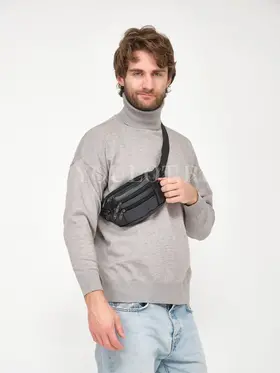 Сумка мужская на пояс, бананка кожаная Briefcase 001