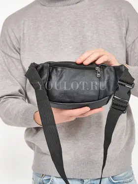 Сумка мужская на пояс, бананка кожаная Briefcase 001