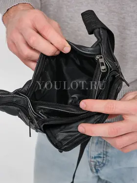 Сумка мужская на пояс, бананка кожаная Briefcase 001