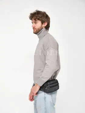 Сумка мужская на пояс, бананка кожаная Briefcase 001