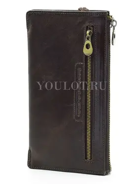 Мужской клатч Briefcase MB1302 из натуральной кожи, коричневый