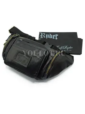 Сумка мужская на пояс из натуральной кожи Ruff Ryder 1389