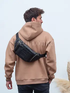 Сумка мужская на пояс из натуральной кожи Ruff Ryder 1389