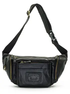 Сумка мужская на пояс из натуральной кожи Ruff Ryder 1389