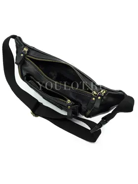 Сумка мужская на пояс из натуральной кожи Ruff Ryder 1389