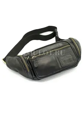 Сумка мужская через плечо Ruff Ryder 1395, бананка из натуральной кожи