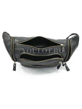 Сумка мужская через плечо Ruff Ryder 1395, бананка из натуральной кожи