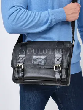 Сумка мужская через плечо Ryff Ryder 1470 для документов А4 кожаная