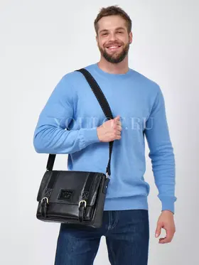 Сумка мужская через плечо Ryff Ryder 1470 для документов А4 кожаная