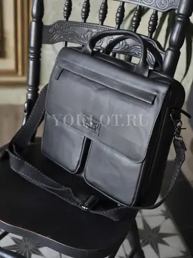 Портфель-сумка Ruff Ryder 1608-1 для документов и ноутбука кожаный Old Money