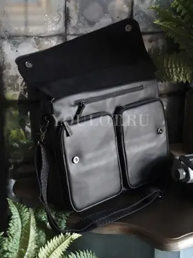 Портфель-сумка Ruff Ryder 1608-1 для документов и ноутбука кожаный Old Money