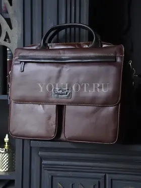 Портфель-сумка Ruff Ryder 1608 для документов и ноутбука кожаный Old Money