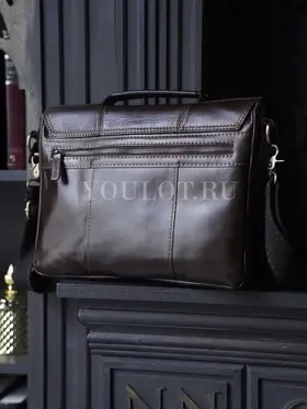 Сумка мужская через плечо Ruff Ryder 1781-1 A4 большая кожаная