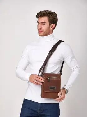 Сумка мужская через плечо из натуральной кожи Ryff Ryder 1838-1