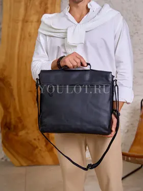 Сумка мужская через плечо Ruff Ryder 2085 A4 большая кожаная, портфель Old Money