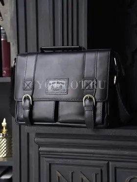 Сумка мужская через плечо Ruff Ryder 2090 A4 большая кожаная