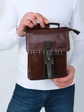 Сумка мужская через плечо, планшет из натуральной кожи Ryff Ryder 2097