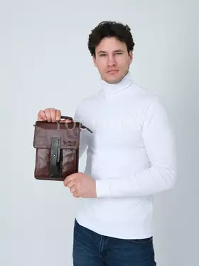 Сумка мужская через плечо, планшет из натуральной кожи Ryff Ryder 2097