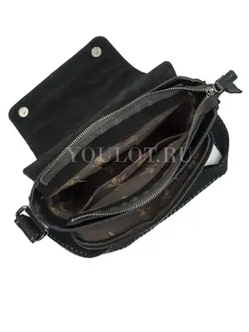 Сумка через плечо большая из натуральной кожи в офис Ryff Ryder 3751 черная