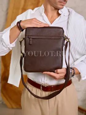 Сумка планшет мужская через плечо из натуральной кожи Ryff Ryder 3910