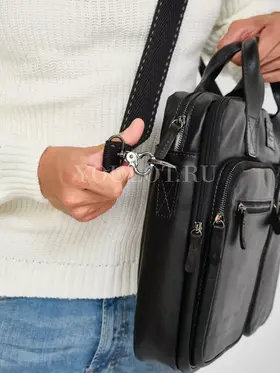 Портфель-сумка Ruff Ryder 4063-1 из натуральной кожи для ноутбука и документов