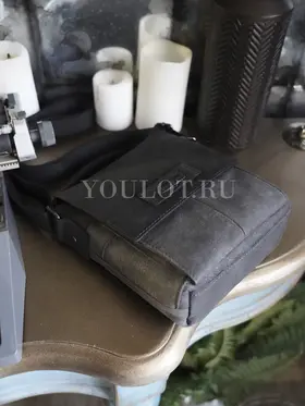 Сумка мужская через плечо кожаная Ryff Ryder 4464-1 черная