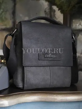 Сумка мужская через плечо кожаная Ryff Ryder 4464-1 черная