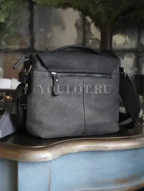 Сумка мужская через плечо, барсетка кожаная Ryff Ryder 4467-1 черная