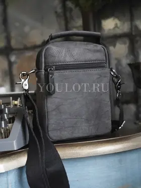 Сумка мужская через плечо Ruff Ryder 4470-1 маленькая кожаная