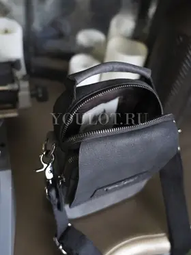 Сумка мужская через плечо Ruff Ryder 4470-1 маленькая кожаная